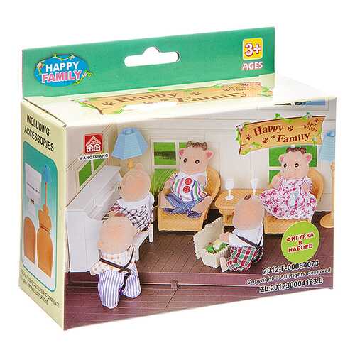 Игровой набор Shenzhen Jingyitian Trade Happy Family комната с фигуркой зверюшки
