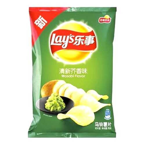 Чипсы «Lay’s» со вкусом васаби, 70гр.