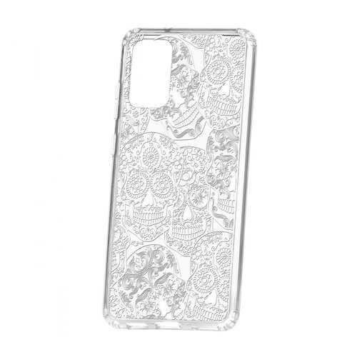 Чехол Kruche Samsung Galaxy S20 Plus Print Skull White