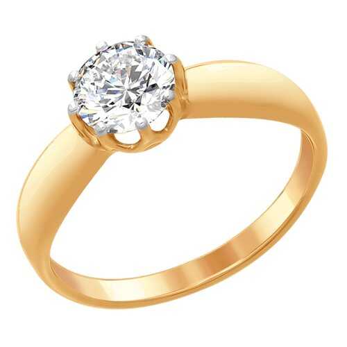 Кольцо женское SOKOLOV из серебра со Swarovski Zirconia 89010097 р.17