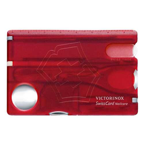 Мультитул Victorinox SwissCard Nailcare 0.7240.T 82 мм красный, 13 функций