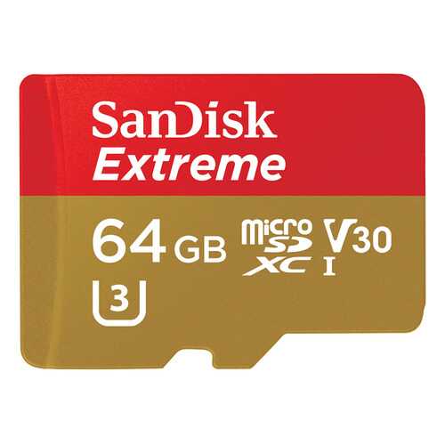 Карта памяти SanDisk Micro SDXC Extreme U3 64GB