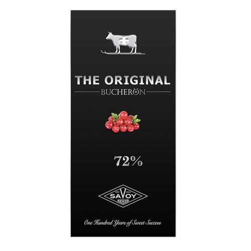 Шоколад Bucheron the original горький 72% с кусочками клюквы 100 г
