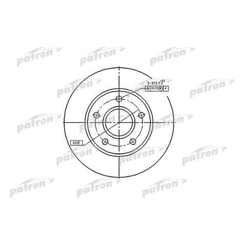 Тормозной диск PATRON PBD1647