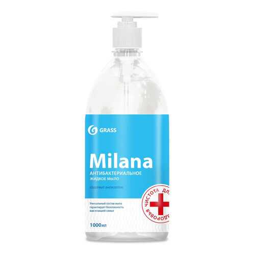 Жидкое мыло GraSS антибактериальное Milana с дозатором 1л