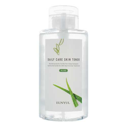 Eunyul Тонер Daily Care Aloe Skin Toner Успокаивающий с Экстрактом Алоэ, 500 мл