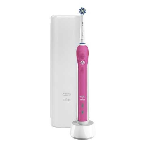 Электрическая зубная щетка Braun Oral-B Pro 2 2500 Cross Action Pink+Футляр
