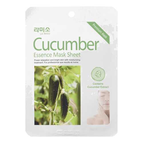 Маска для лица LA MISO Cucumber essence Mask Sheet 21 г