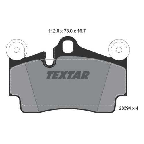 Комплект тормозных дисковых колодок Textar 2369402