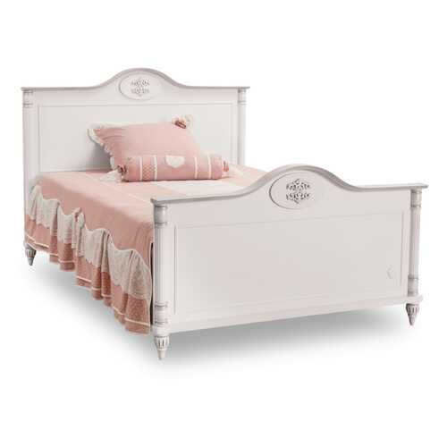 Кровать Cilek Romantic XL 120х200 см, белый/розовый
