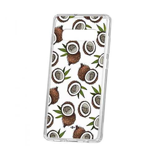 Чехол Kruche Samsung Galaxy S10+ Print Кокосы