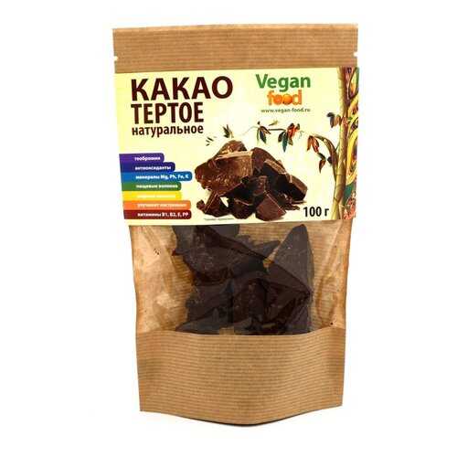 Какао-тертое Vegan Food натуральное 100 г