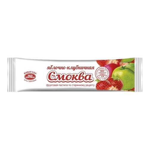 Пастила Смоква фруктовая яблочно-клубничная 30 г