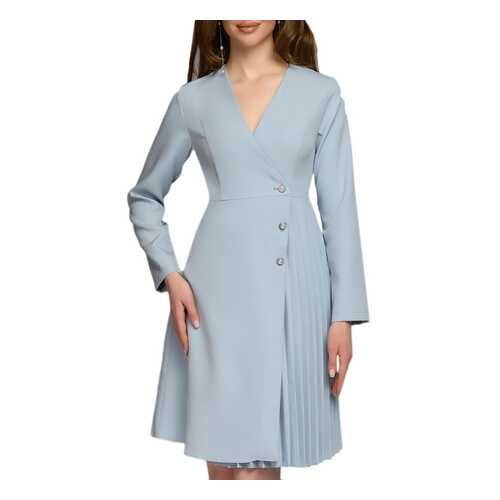 Платье-пиджак женское D&M by 1001DRESS 0112001-30070LB голубое S