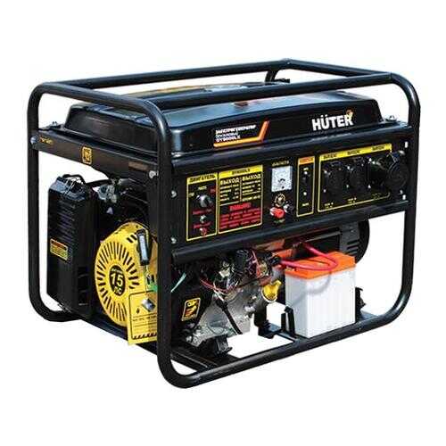 Бензиновый генератор Huter DY8000L желто-черный 64/1/33