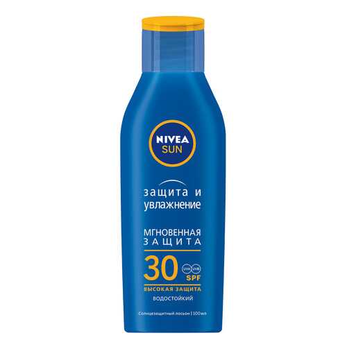 Солнцезащитное средство NIVEA Защита и Увлажнение Лосьон SPF 30 100 мл