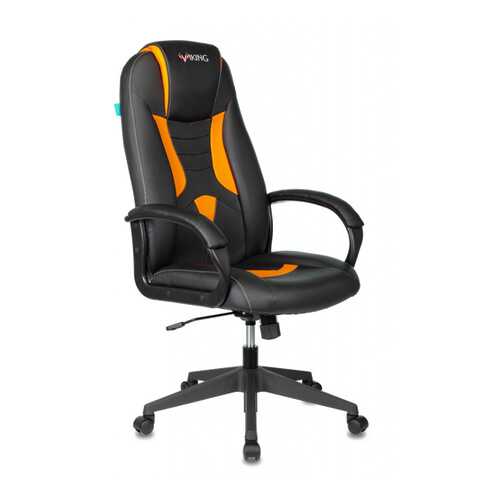 Кресло игровое Бюрократ VIKING-8N/BL-OR черный/оранжевый искусственная кожа
