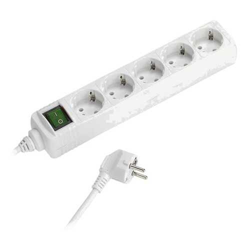 Сетевой фильтр Vivanco EBLS 5W, 5 розеток, 1,4 м, White