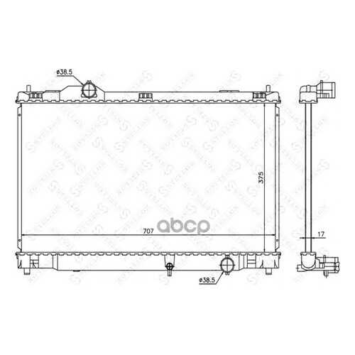 Радиатор системы охлаждения Stellox 1026322SX