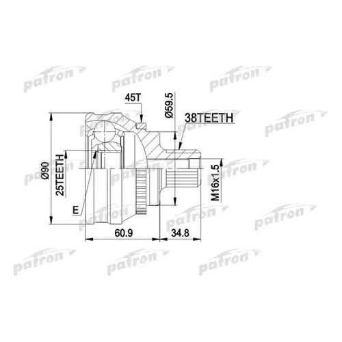 Шрус PATRON PCV1121