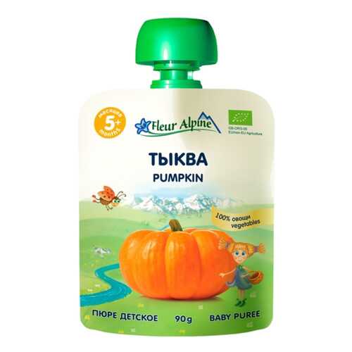 Пюре овощное Fleur Alpine Тыква с 5 мес. 90 г