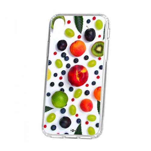 Чехол Apple iPhone X Kruche Print Fruits