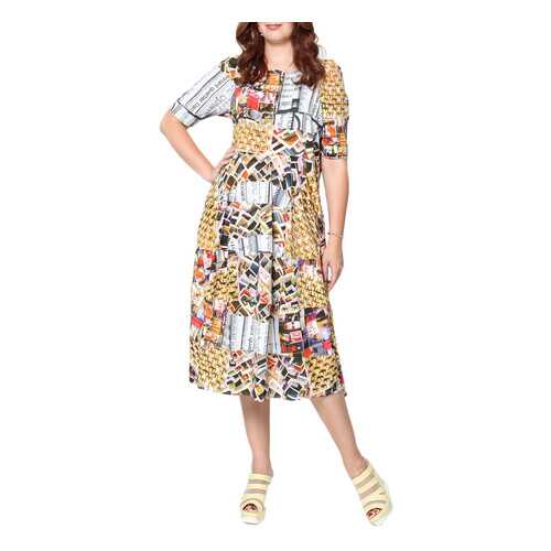 Платье женское LISA BOHO LIS 190691 коричневое 46 EU