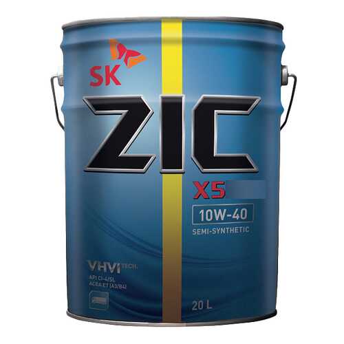 Моторное масло Zic X5 Diesel 10W-40 20л