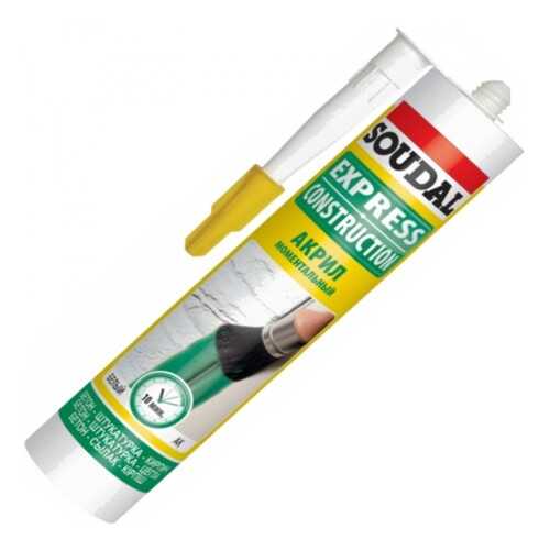 Герметик SOUDAL акриловый белый 300 мл