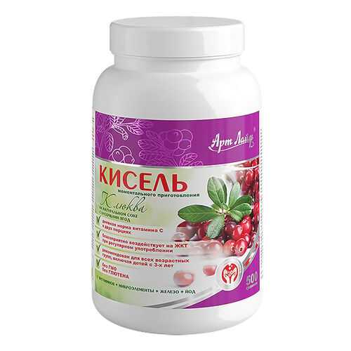 Кисель Клюква с ягодами Арт Лайф, 500 гр.