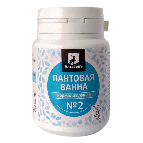 Пантовая ванна Алтаведъ Нормализующая №2 с баданом, черникой и душицей 100 мл