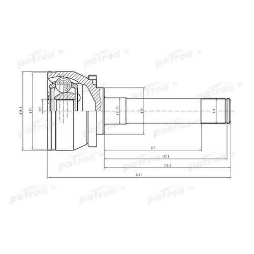 Шрус PATRON PCV1524