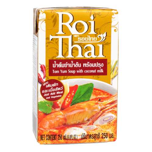 Суп Roi Thai том ям с кокосовым молоком 250 мл