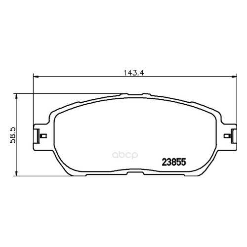 Колодки тормозные Hella 8DB355014441