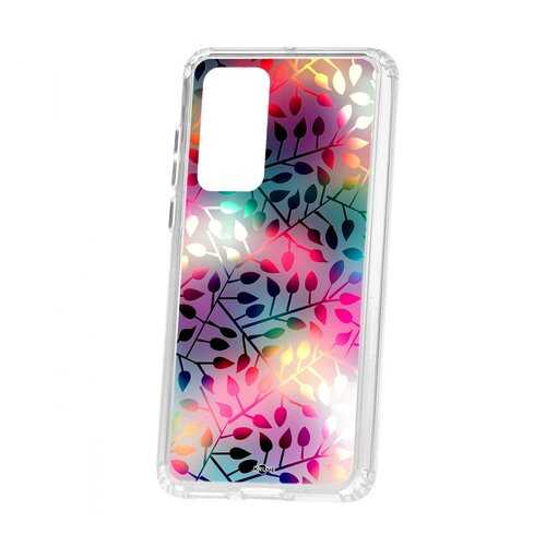 Чехол Kruche Huawei P40 Print Цветные листья