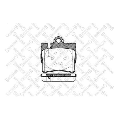 Комплект тормозных дисковых колодок Stellox 781 000B-SX