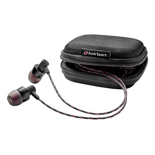 Наушники петельки Audi Sport In Ear Plugs, Black/Red, артикул 3291700600