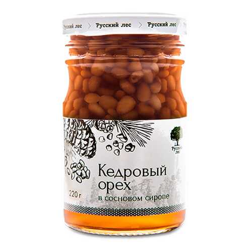Десерт Русский лес Кедровый орех в сосновом сиропе, 220 гр