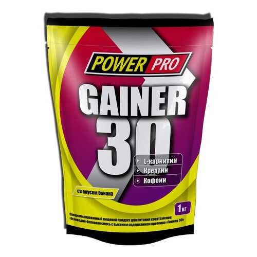 Гейнер PowerPro Gainer 30 1000 г банан