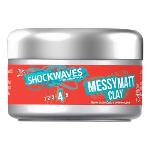 Средство для укладки волос Wella Shockwaves Messy Matt Clay