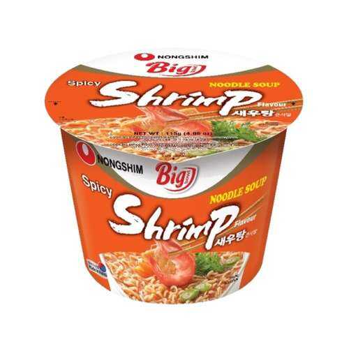 Лапша быстрого приготовления креветочная Nongshim чашка 115 г
