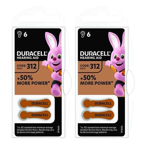 Батарейка Duracell 312 6шт