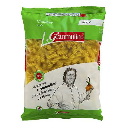 Макароны Granmulino спираль группа А 400 г
