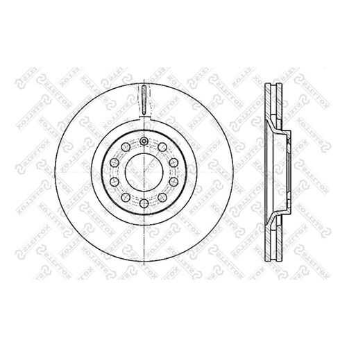 Тормозной диск Stellox 6020-47107V-SX