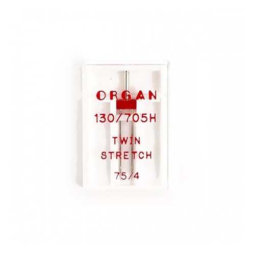 Иглы Organ двойные супер стрейч №75/4 для БШМ упак,1 игла