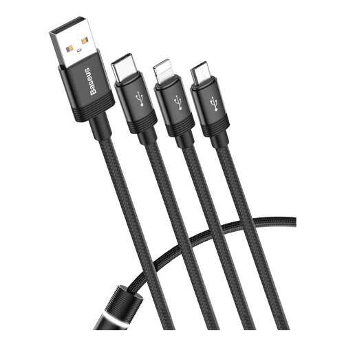 Кабель Baseus Data Faction Lightning 1.2m Black