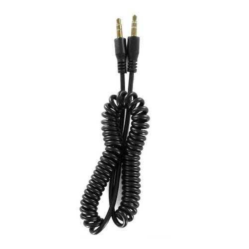 Кабель AUX Krutoff Spiral, 1m Black