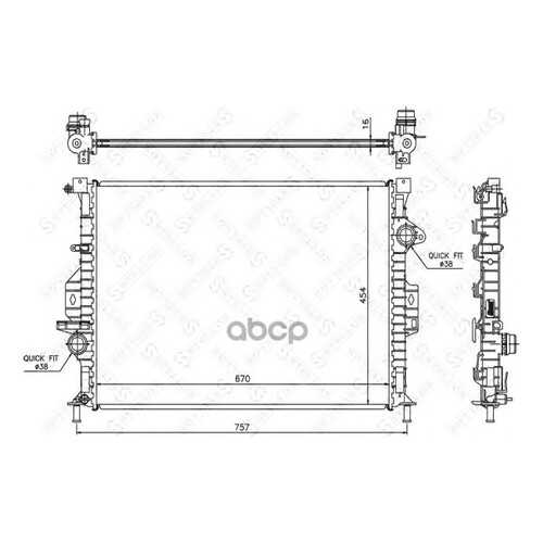 Радиатор системы охлаждения Stellox 1025456SX