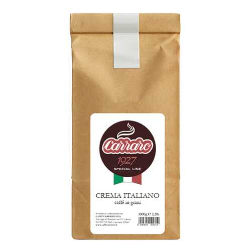 Кофе Carraro crema italiano зерновой 1 кг