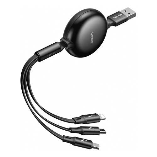 Кабель Baseus Little Octopus Lightning 1,2м Black (CAMLT-ZY01)